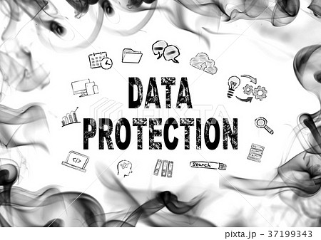 Data protection concept. Smoke on white. Abstract, advertising and marketing background Data protection concept. Smoke on white. Abstract, advertising and marketing background 37199343