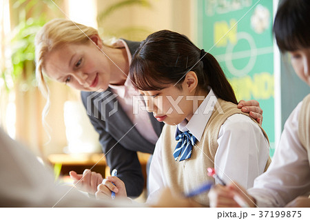 高校生 英語の授業 中学生 中高生 高校生 英語の授業 中学生 中高生 37199875