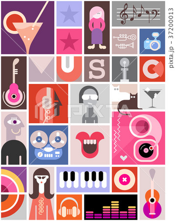 Music Collage Design Music Collage Design 37200013