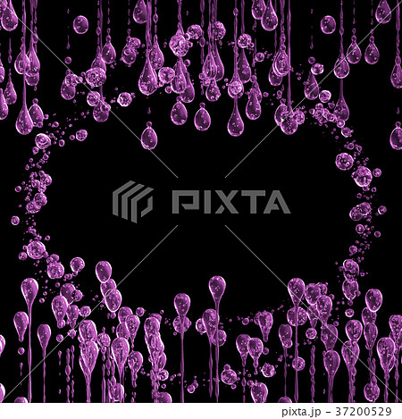 3D detailed illustration of a drop of water pink 37200529