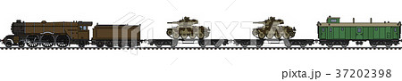 The vintage military steam train The vintage military steam train 37202398
