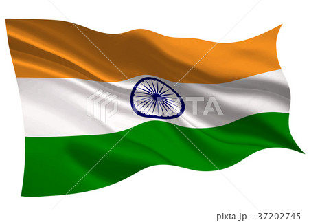 인도 국기 깃발 아이콘 - 스톡일러스트 [37202745] - Pixta