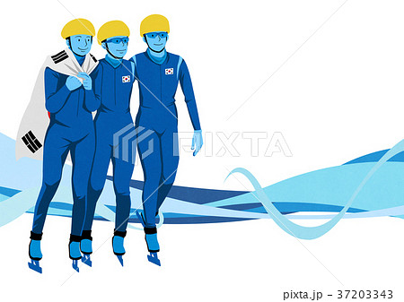 illustration of member of the national team for winter olympics, medalists and athlete 010 37203343