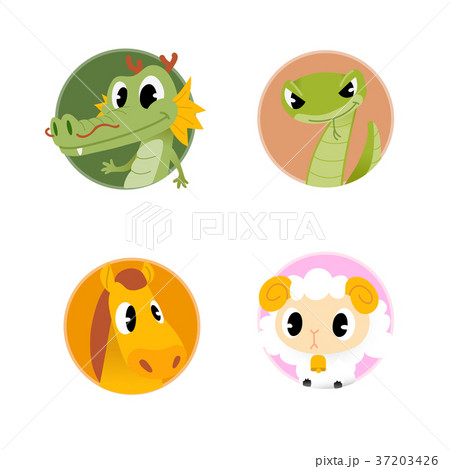 Chinese zodiac illustration 008 Chinese zodiac illustration 008 37203426