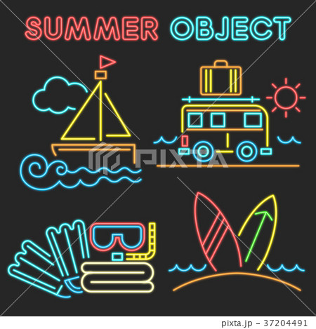 Set of Summer object 012 37204491