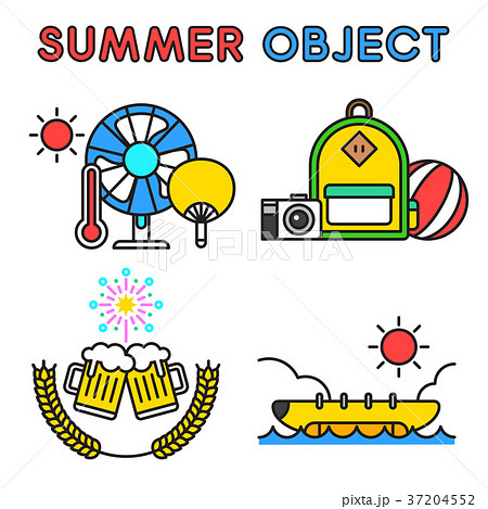 Set of Summer object 018 37204552