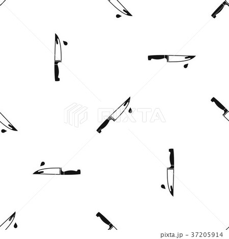 Steel knife pattern seamless black 37205914
