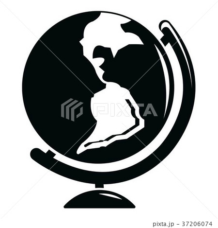 Globe icon, simple black style Globe icon, simple black style 37206074