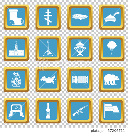 Russia icons azure Russia icons azure 37206711