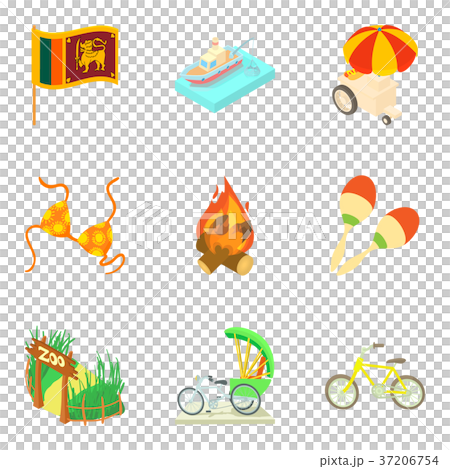 Venture upon icons set, cartoon style Venture upon icons set, cartoon style 37206754