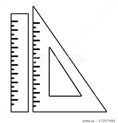 Ruler icon, outline line style Ruler icon, outline line style 37207489