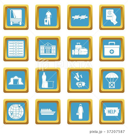 Refugees problem icons azure 37207587
