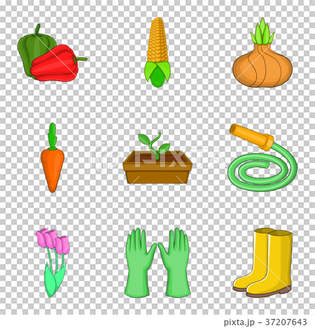 Extirpator icons set, cartoon style Extirpator icons set, cartoon style 37207643