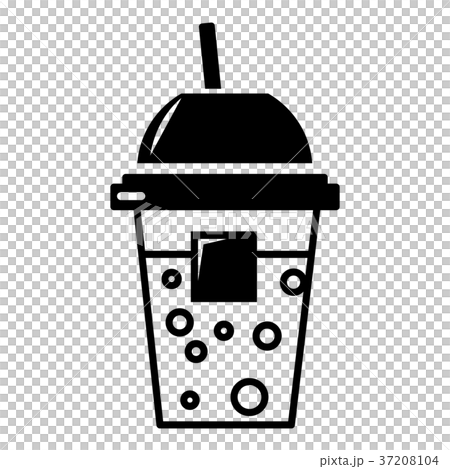 Soda icon, simple black style 37208104