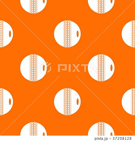 Black and white cricket ball pattern seamless 37208128