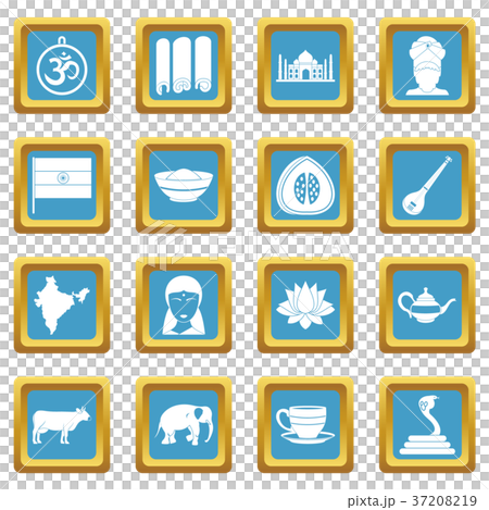India travel icons azure 37208219