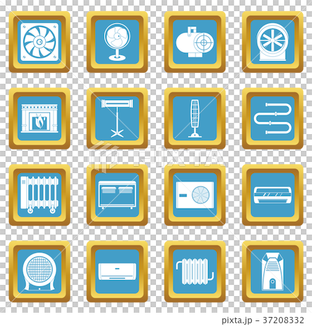 Heating cooling air icons azure 37208332