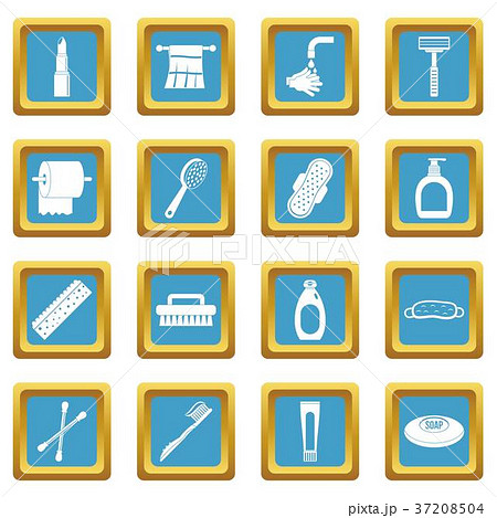Hygiene tools icons azure 37208504