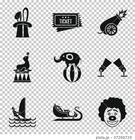 Catcher icons set, simple style 37208729