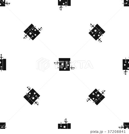 Sword box illusion pattern seamless black Sword box illusion pattern seamless black 37208841