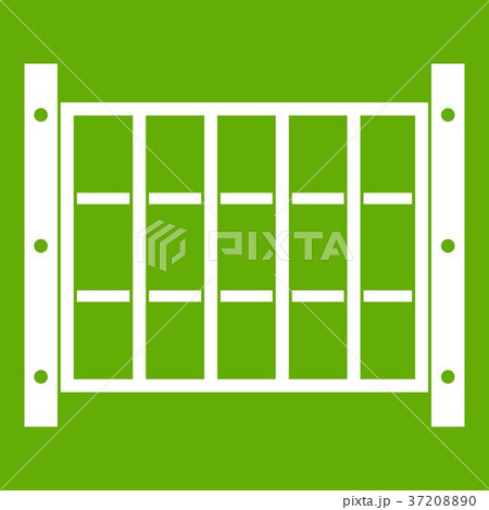 Yard fence icon green Yard fence icon green 37208890