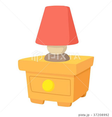Night lamp icon, cartoon style 37208992