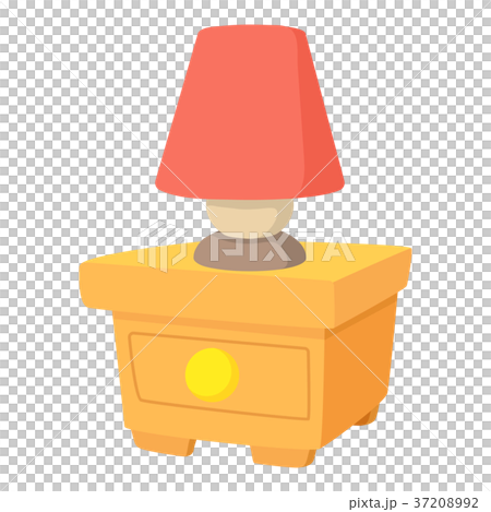 Night lamp icon, cartoon style 37208992
