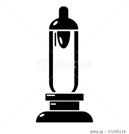 Car candle icon, simple black style 37209116