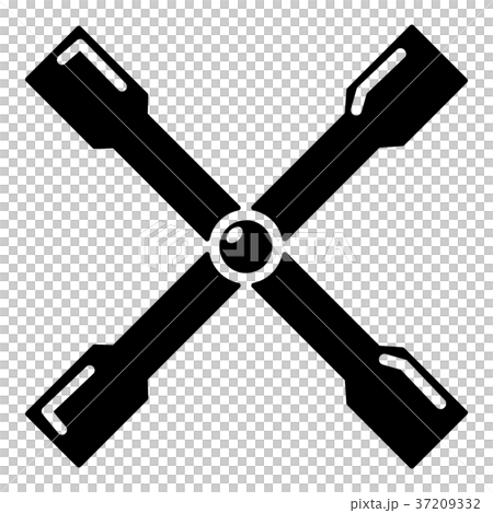 Spanner icon, simple black style Spanner icon, simple black style 37209332