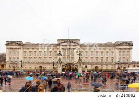 イギリス バッキンガム宮殿 の写真素材