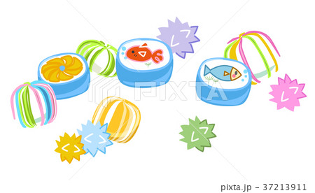 飴のお菓子のイラスト素材