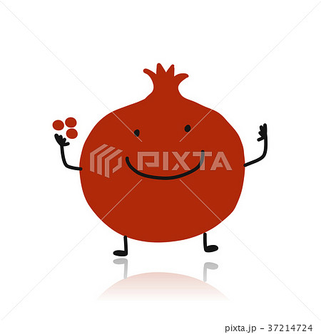 Pomegranate, cute character for your design 37214724
