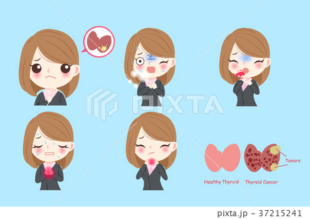 woman with thyroid cancer woman with thyroid cancer 37215241