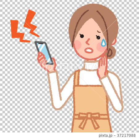 大音量のスマホと女性 大音量のスマホと女性 37217088