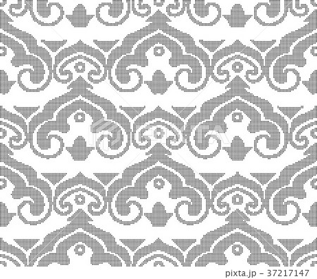 Half tone seamless retro pattern background 37217147