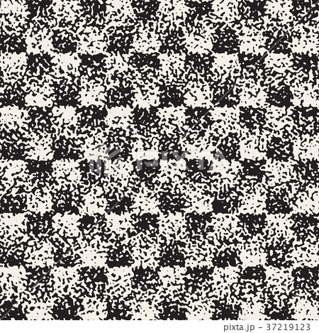 Abstract noisy textured geometric shapes background. Vector seamless grungy pattern. 37219123