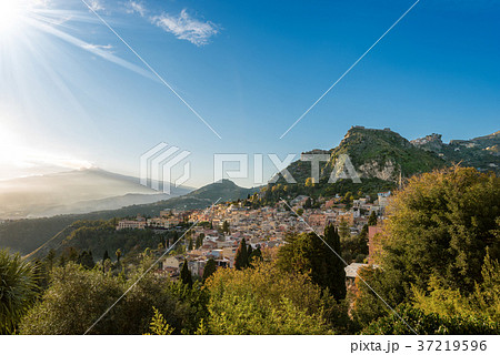 Taormina and Mount Etna Volcano - Sicily Italy 37219596