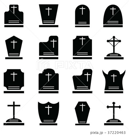 grave icon set grave icon set 37220463