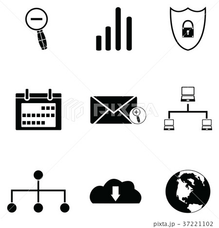 internet icon set 37221102