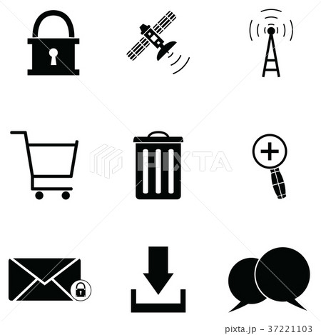 internet icon set 37221103