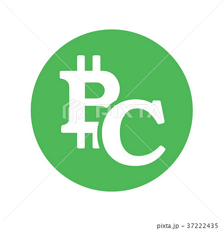 仮想通貨カラーアイコン ビットコインキャッシュ Bitcoin Cash のイラスト素材