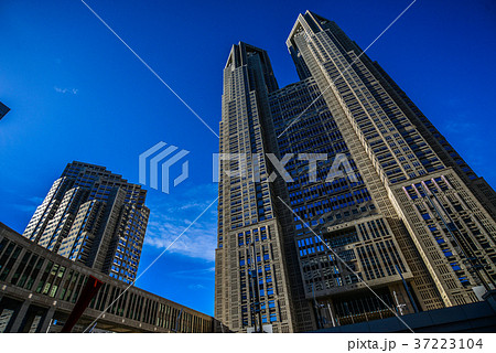 東京 都庁 第一庁舎と第二庁舎 東京 都庁 第一庁舎と第二庁舎 37223104