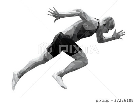 Start Running Sprinter Stock Illustration