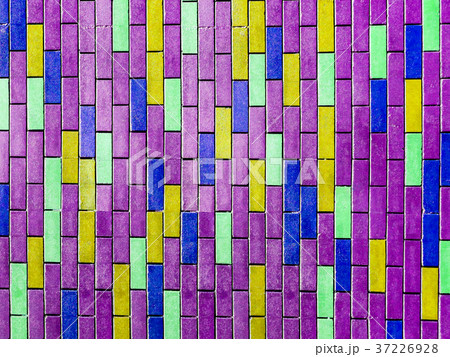 colorful vertical brick interior purple background 37226928
