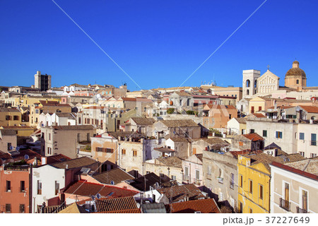 old town of Cagliari, in Sardinia, Italy 37227649
