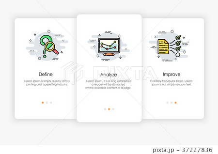 Onboarding screens design in business concept. Onboarding screens design in business concept. 37227836