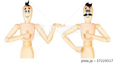 happy character giving thumb up 37229317