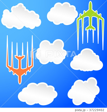 Flying airplane Airliner jet transport icon 37229402