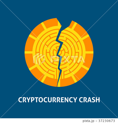 Crash Cryptocurrency Concept 37230673