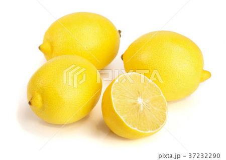lemon and slice isolated on white background 37232290